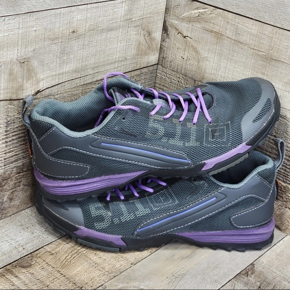 5.11 Tectical Racon Trainer Women's Gray and Purple Athletic Shoes - Picture 8 of 8